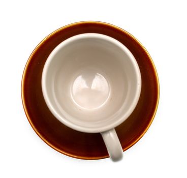 Cup on a white background. Isolation