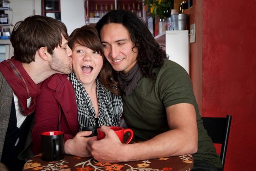 A complicated love triangle at a coffee house
