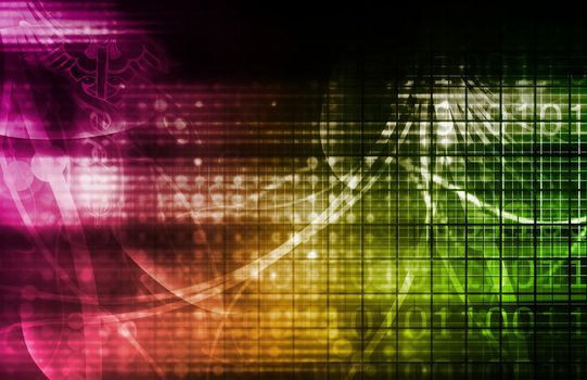 Technology Background as a Digital Abstract Art