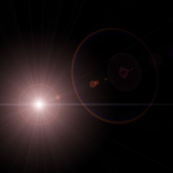 An illustration of a bright star background