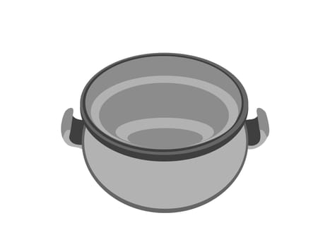 soup bowl on white background