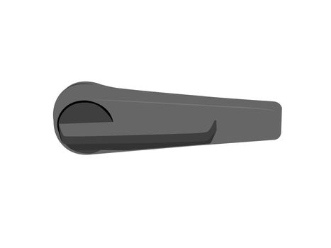 door handle on white background