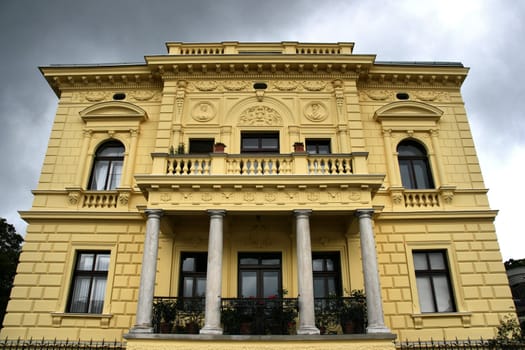 Old, beautiful villa in Linz, Upper Austria. European architecture.