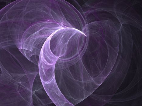 Abstract fractal background. Computer generated graphics. Purple abstract waves.