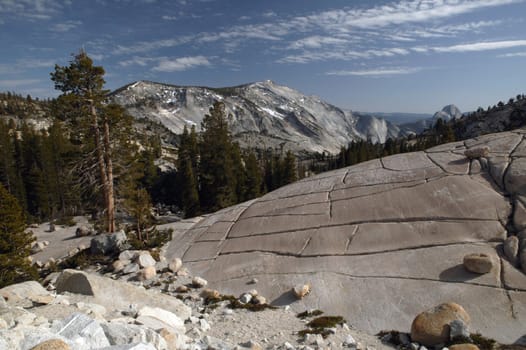 A magnificent view of mountainous area near Lake Tahoe
