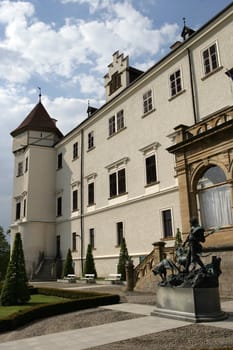 Side view of Konopiste Chateau