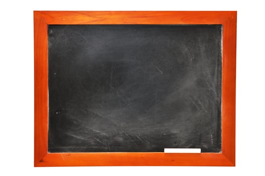 Chalkboard with chalk isolated on white background with clipping path.