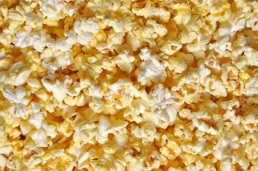 Closeup of popcorn for background. 