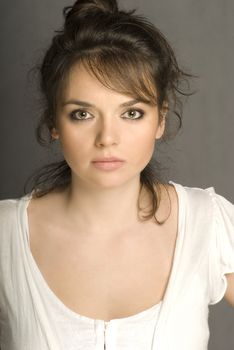 Beautiful young woman portrait
