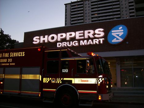 fire at shoppers drug mart