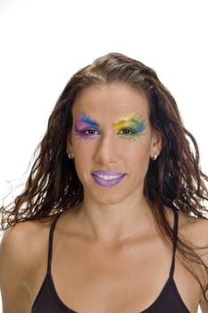 model with different type of eye makeup