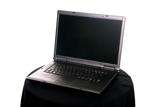 Portable Pc over white background