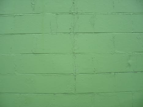 green cinder blocks background