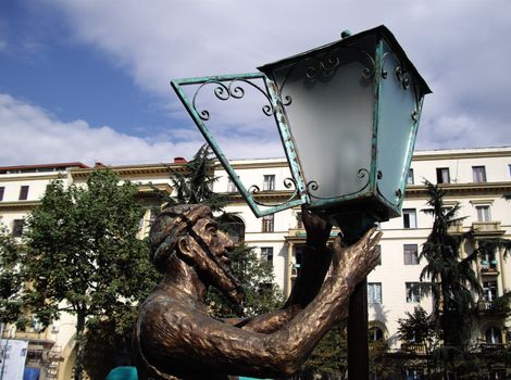 The statue in Tbilisi, Georgia