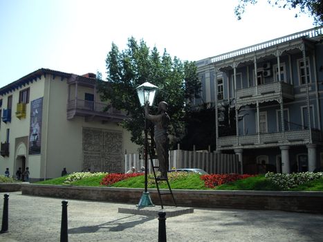 The statue in Tbilisi, Georgia