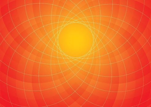 Abstract orange and yellow floral inspired background