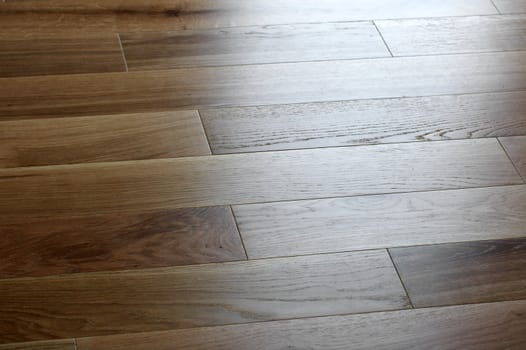 a picture of oak wood flooring up close