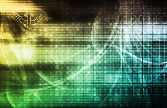 Technology Background as a Digital Abstract Art