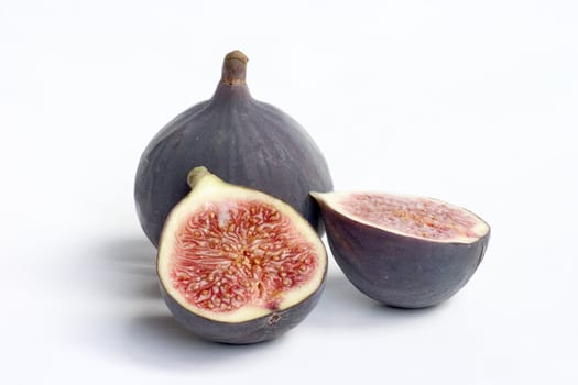 ripe figs isolated on a white background 