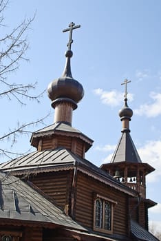 wooden russian church