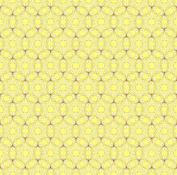 Seamless wallpaper pattern on the yellow background