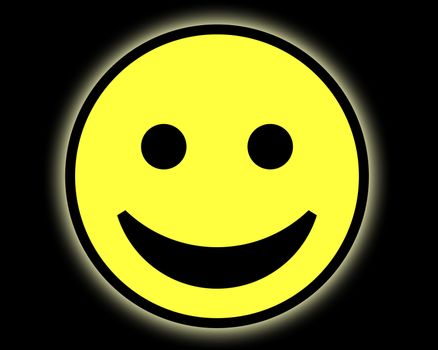 A simple but happy cartoon face, it would be suitable for happy concepts