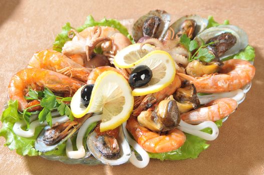 Seafood Salad Close Up
