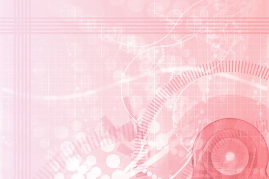 Digital World Business Abstract With Graph Background