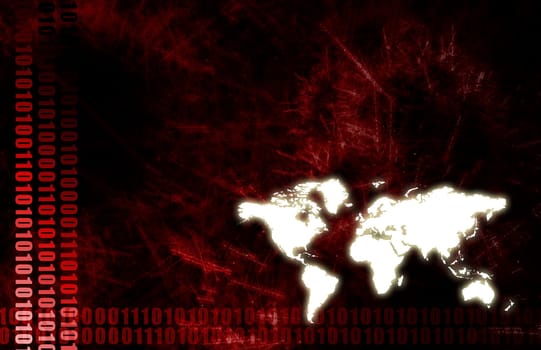 Futuristic Technology Data Flow as Art Abstract