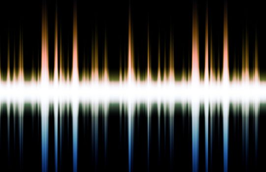 Futuristic Abstract Background as Audio Sound Flare