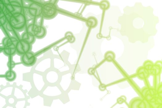 Futuristic Factory Robot Tech Arms Abstract Illustration