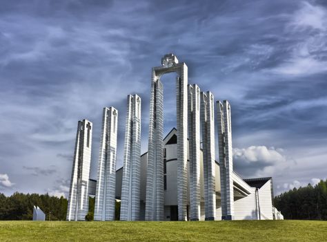 modern church Elektrenai, Lithuania