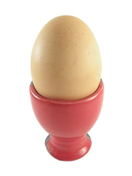 image of a Soft-boiled egg on a white background