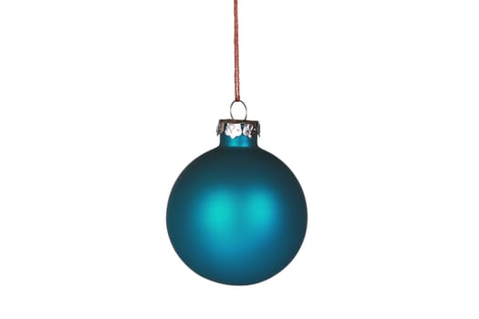 Beautiful blue ornament isolated on white