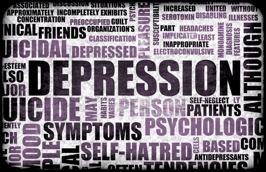 Severe Depression Medical Mental State Background