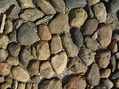Old stone pavement background in Prague Czech