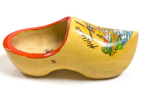 yellow wooden shoes from the netherlands