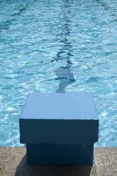 start block in a swimmingpool