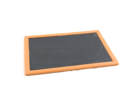 empty chalkboard isolated on a white background