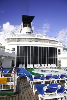 Cruise ship sun deck.