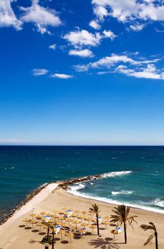 View of Costa Del Sol beach, Spain 