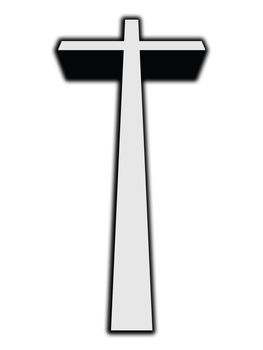 Illustrated version of the cross of Jesus.