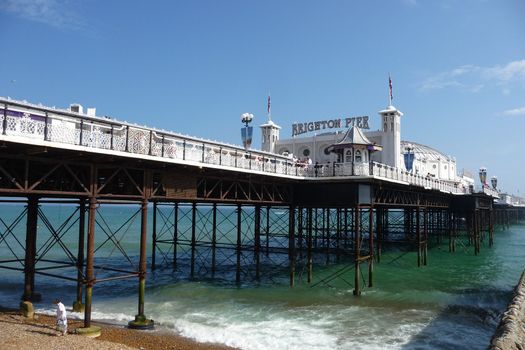 A view of Brighton Pier in Brighton. 