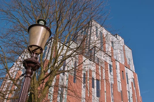 The city theatre in Haarlem is a national monument. Recently it was completely renovated and a modern extension was added