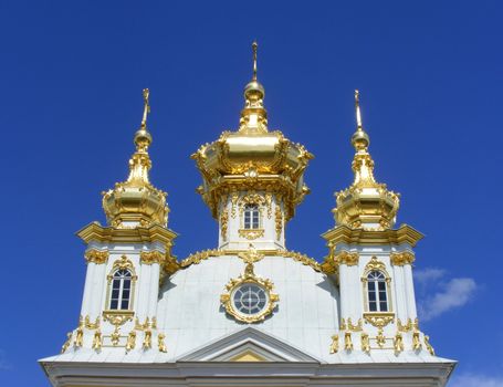 Photo of the Grand palace in Peterhof
