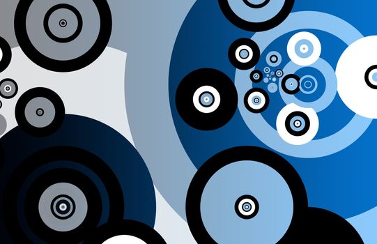 Fractals Abstract as Background With Many Circles