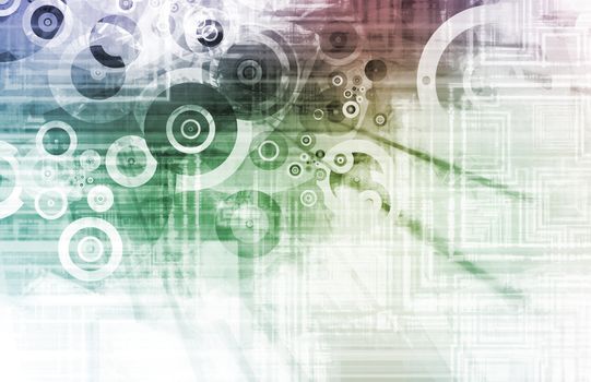 Web Application Software as Art Background