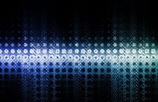 Glowing Colorful Dots as a Abstract Background 