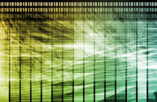 An Information Technology with Glowing Lines