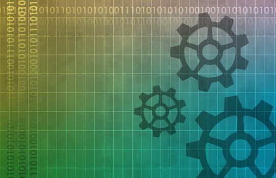 An Engineering Background with Cog Gears Art